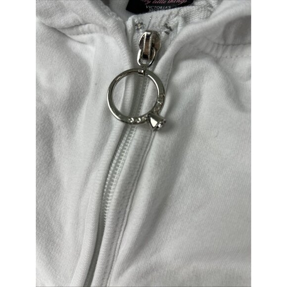 Victorias Secret RHINESTONE BLING Sexy Little Bride Bling Hoodie SMALL - Picture 7 of 8